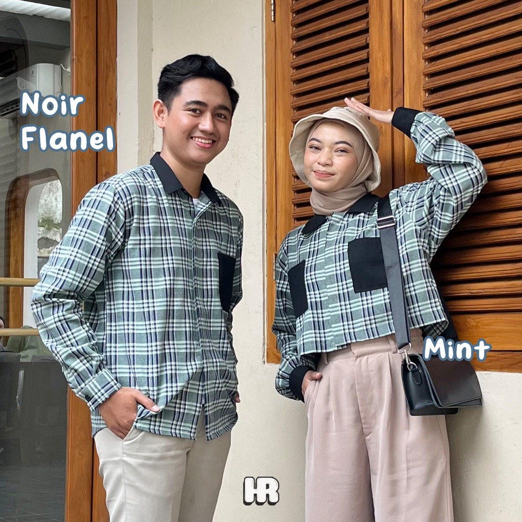 NOIR - Kemeja Flannel Couple