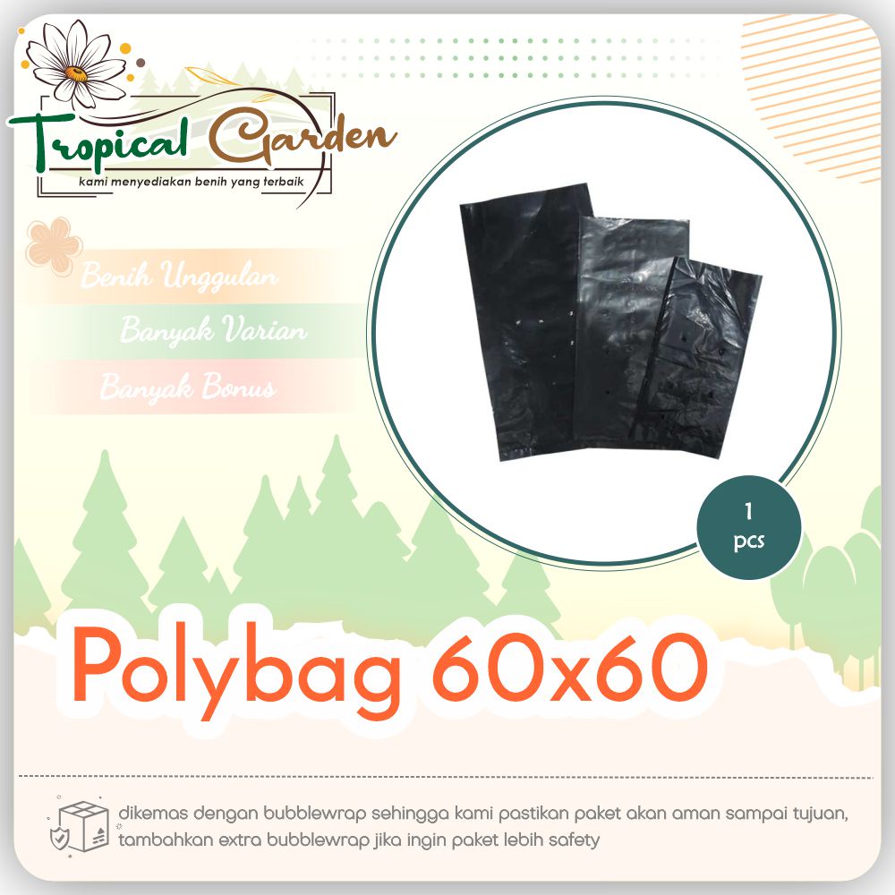 Polybag 60x60 Bahan Tebal Awet Tahan Lama & Tidak Mudah Robek