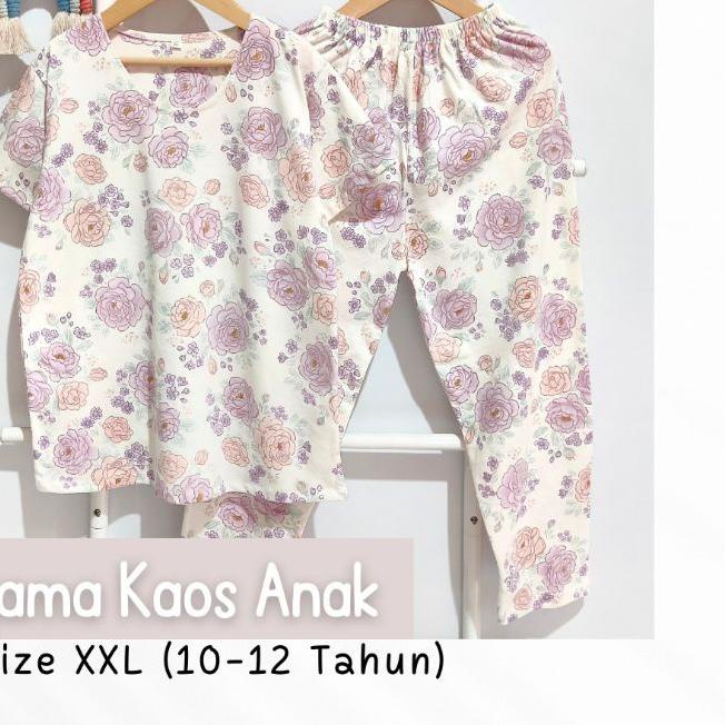 ☞ Piyama anak kaos size XXL / Baju tidur anak kaos/ Setelan anak bahan kaos /piyama anak Tanggung / 