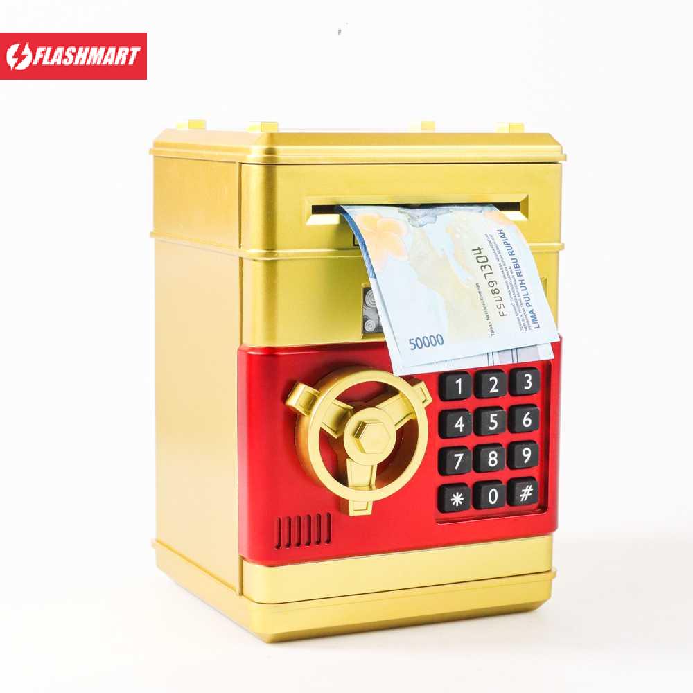 Flashmart Celengan Anak Electronic Bank Safe Box Money Model Brankas - T-8815