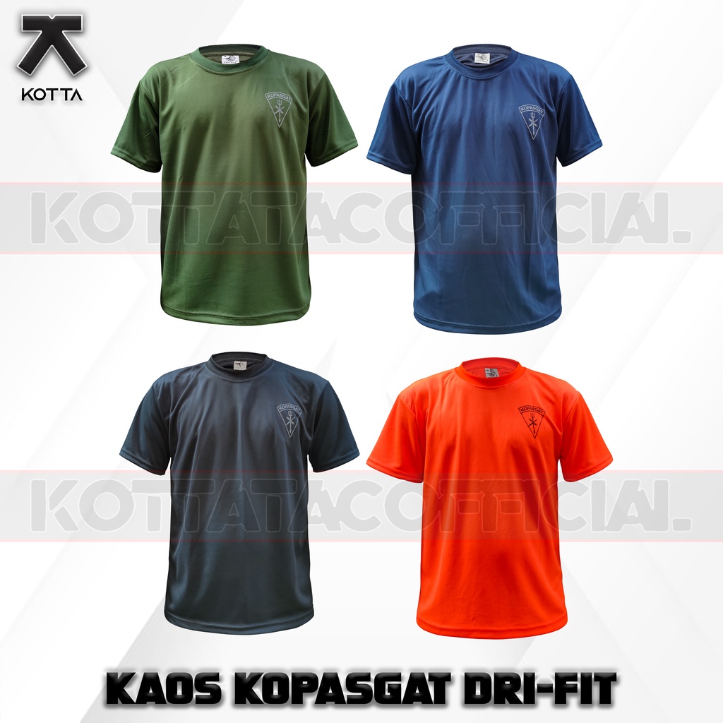 Kaos Kopasgat Dryfit - Kaos Dri-fit Paskhas - Kaos Olahraga Paskhas - Kaos Korpasgat - Kaos Kopasgat