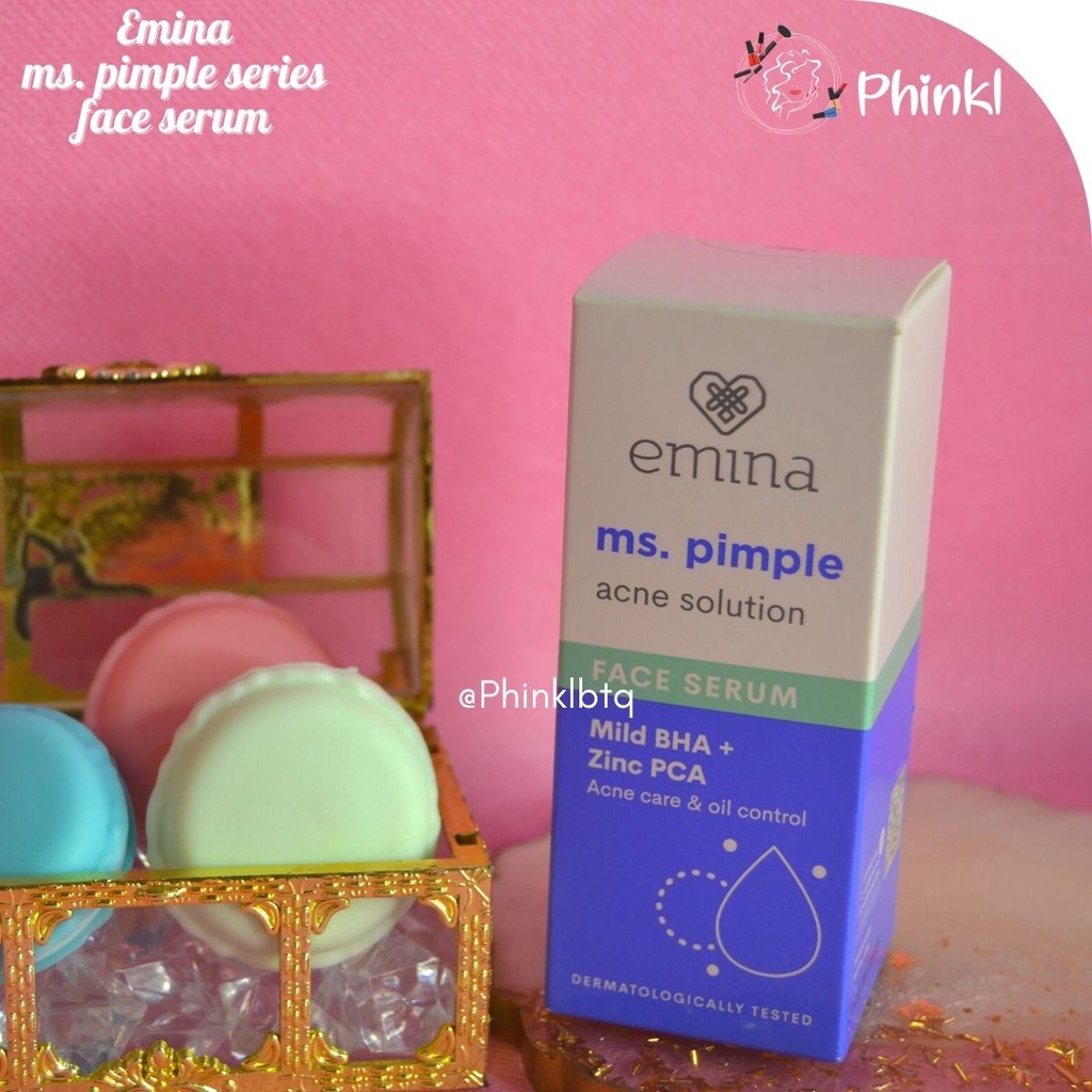 `ღ´ PHINKL `ღ´ ╰☆☆ 𝔢мιℕά ☆☆╮ Emina ms pimple series anti acne jerawat bruntusan memperbaiki skin barrier