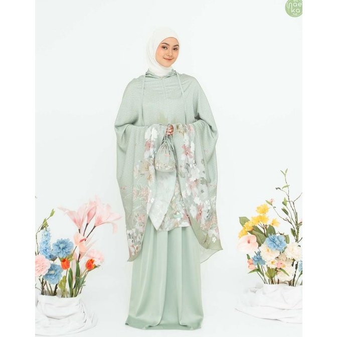 Mukena Azalea Naeka Silk Premium Printing 2in1 Travel