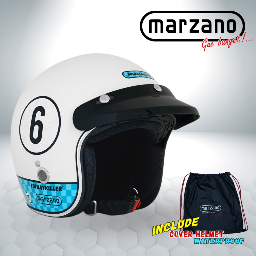 Helm Retro Marzano X Friday Killer - 666 RACING
