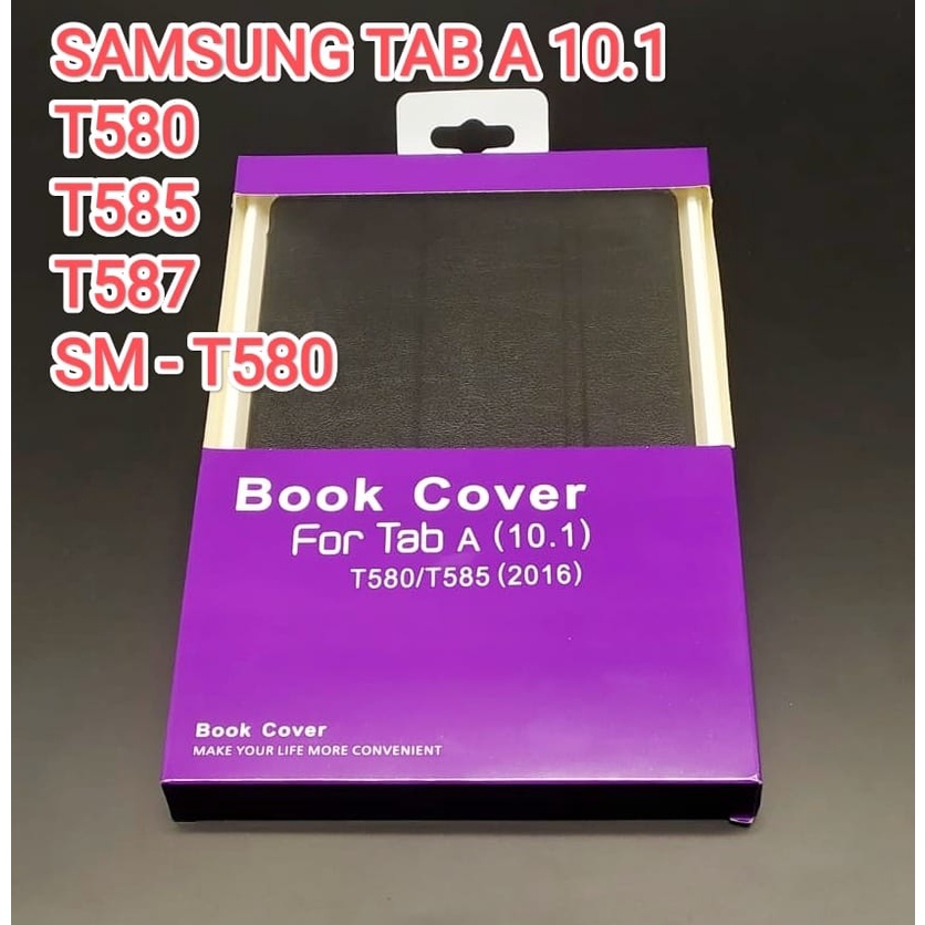 Book Case Samsung Galaxy Tab A 10.1 T580 T585 T587 SM-T580 Black Flip Cover