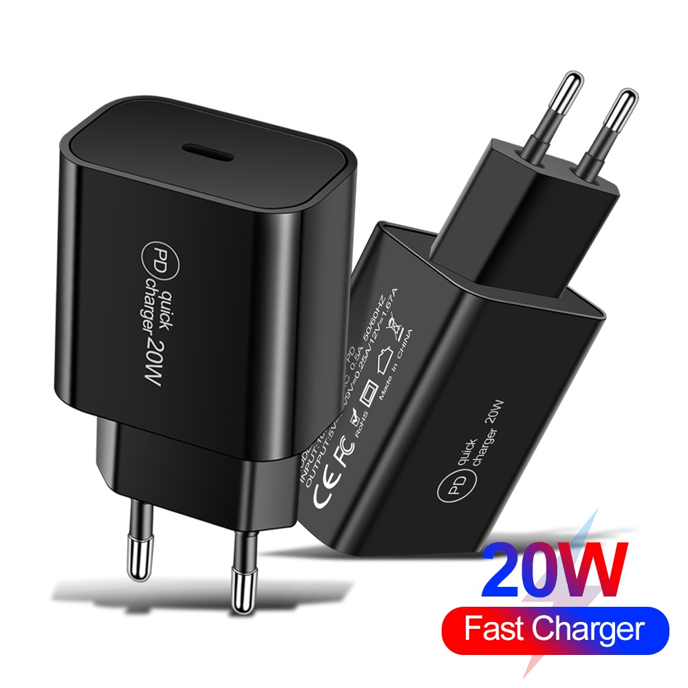 Pd Fast Charging 20W Travel Head 20W PD Charger Handphone Kepala Pengisian Cepat PD Adaptor Dinding Untuk i-Phone Tipe C