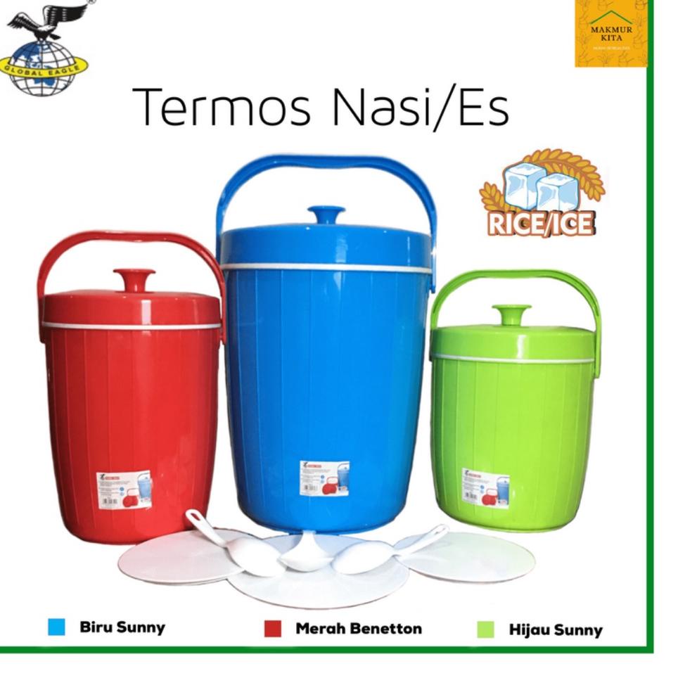 Tidak Diragukan..!! (DISKON) Termos Nasi Es 14 17 21 26 30 Global Eagle / Termos Nasi Besar / Termos