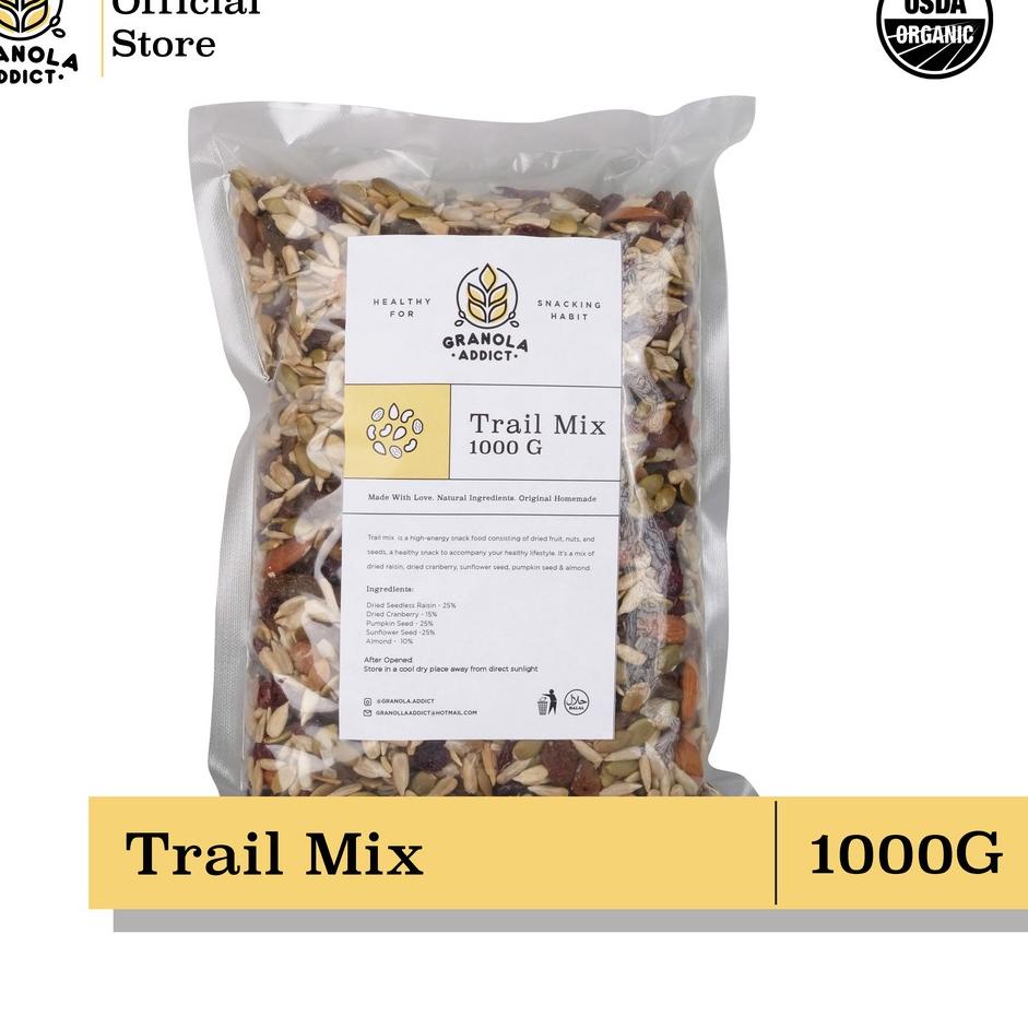 

֍ Granola Addict - Trail Mix (Sunflower, Pumpkin Seeds, Almond, Raisin, Cranberry) 1000G ➶