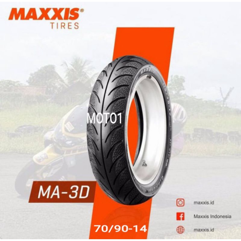 (Free wrapp dan pentil tubeless) BAN MAXXIS DIAMOND MA-3DN - TUBELESS (70/90 - 80/90 - 90/90 - 80/80 - 90/80 - 100/80) RING 14 MATIC produksi 2023