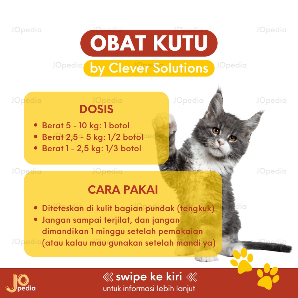 OBAT KUTU CS Kucing Anjing Hewan Anti Kutu Tetes Original