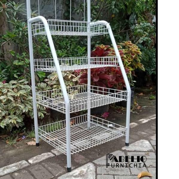 ➹ PROMO Rak Chiki 4 Susun Serbaguna / Rak Roti / Keranjang Roti / Keranjang Susun 4 / Keranjang snac