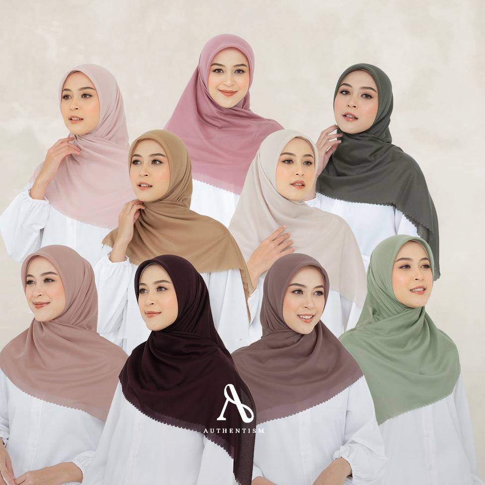 TERMURAH AUTHENTISM ID RACHITA SERIES NEW SHADES KERUDUNG SEGI EMPAT POLOS VOAL ULTRAFINE PREMIUM HI