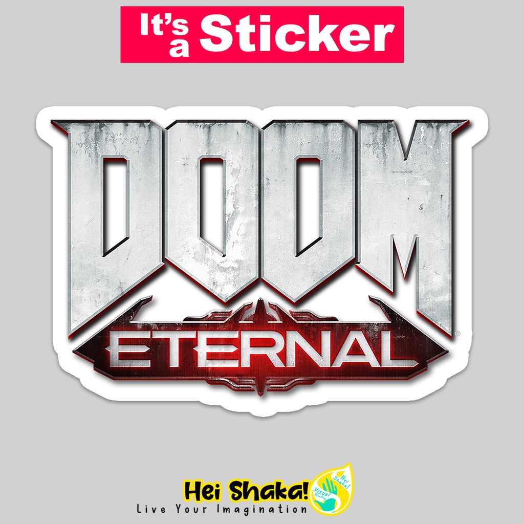 

Stiker Doom Eternal Sticker Gamer Tempelan Gaming Bahan Vinyl Anti Air