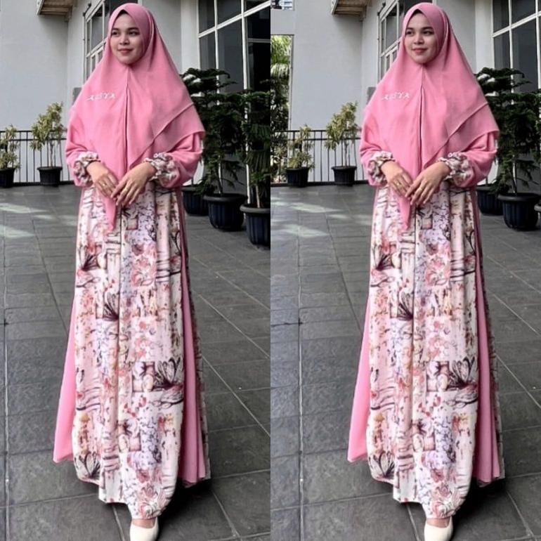 Terbaru Gamis nabila syar'i/original Arsya collection/gamis set/ceruty babydoll premium/gamis dewasa