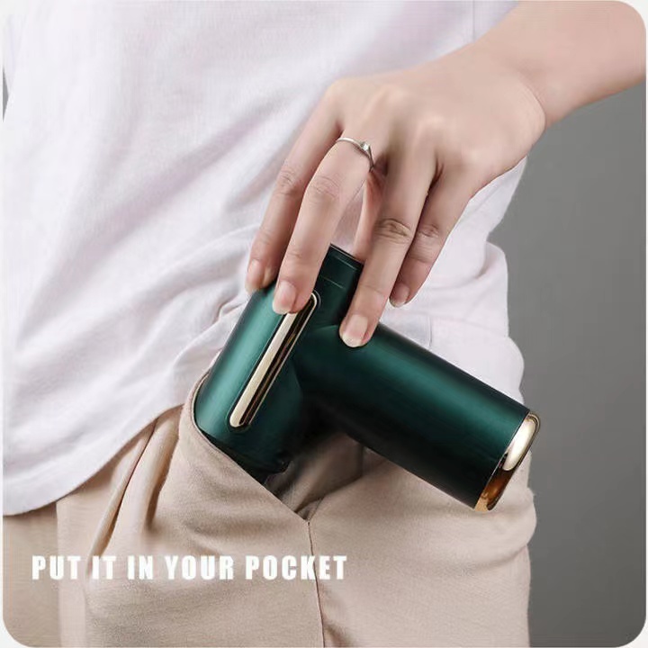 Mini Portable Rechargeable Muscle Fascia Gun Massager // alat pijat elektrik // alat pijat punggung 4 in 1