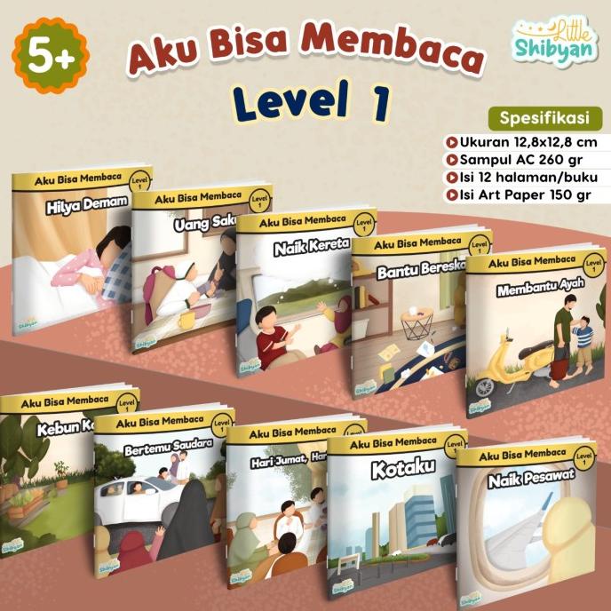 

Buku Balita Belajar Baca: Aku Bisa Membaca (Level 1) | 10 Buku | Ahlan