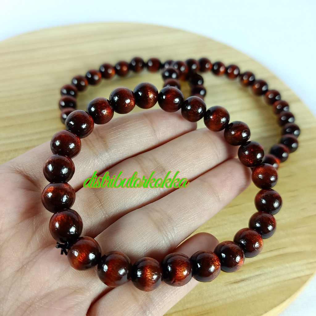 GELANG TALI ARUS MERAH 8MM (USER) (AKAR BAHAR)