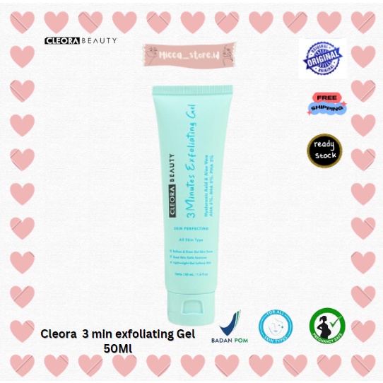 Cleora 3 Minutes Exfoliating Gel 50ml Bpom Original