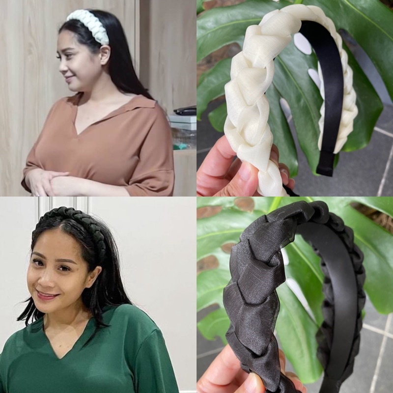 BANDO NAGITA SLAVINA BANDO VIRAL BANDO RUFFLE KOREA HEADBAND SCRUNCHIE KOREA bando murAh