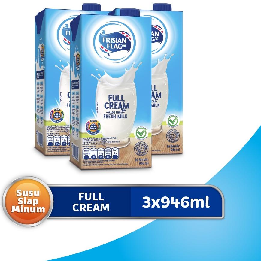 

♩ Frisian Flag Family UHT Full Cream 946 ml x 3 pcs ✫