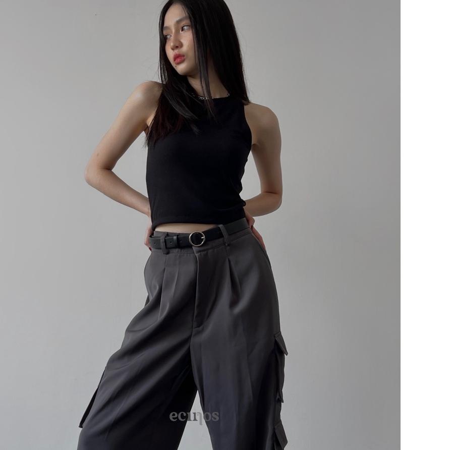 ♗ ECINOS - Racer Tank (Cropped) ♞