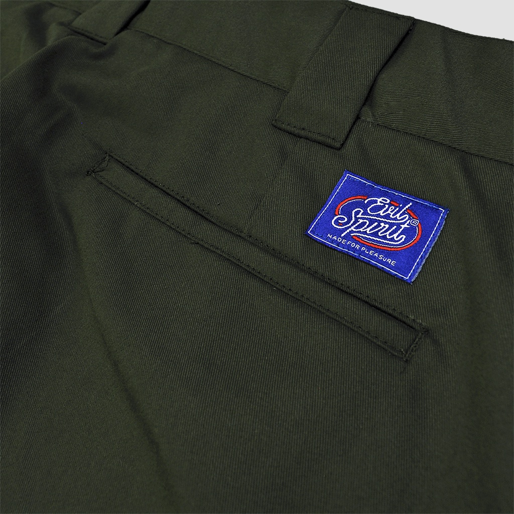 EVILSPIRIT CELANA CHINOS - KYRILLA GREEN UNISEX