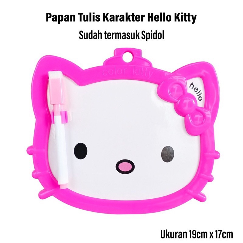 Papan Tulis Anak Karakter Hellokitty Sudah Termasuk Spidol &amp; Penghapus BY SMOLL