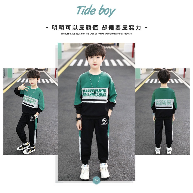 Setelan Panjang Anak Laki Laki Teen SWAG Baju Anak Remaja