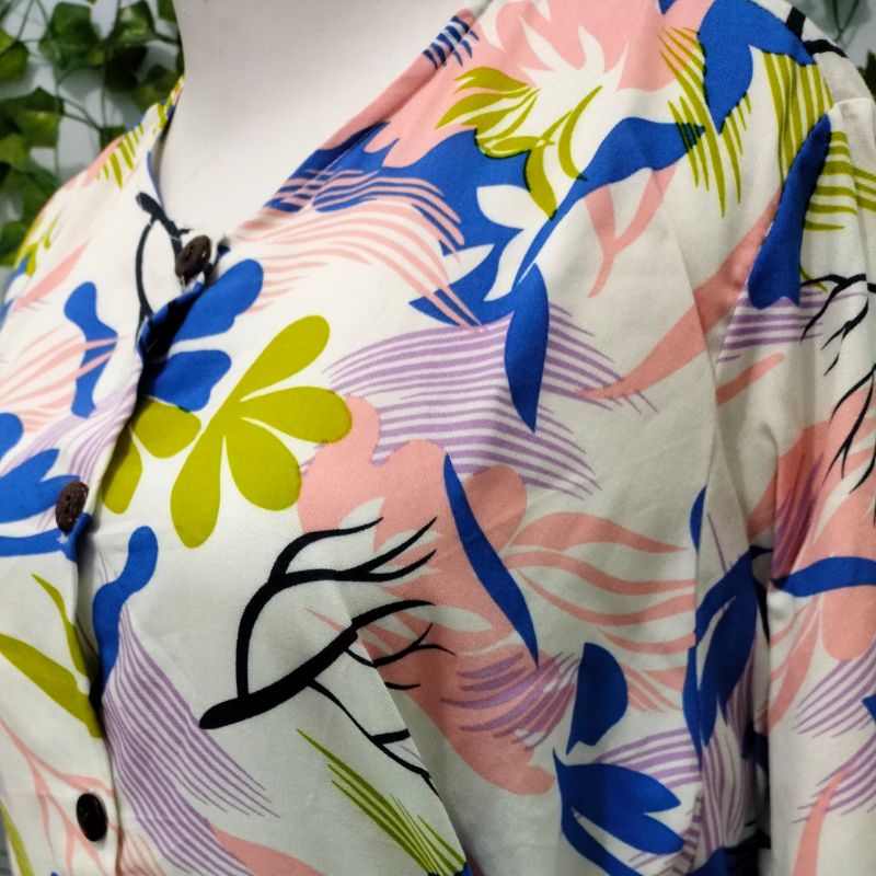 READY STOCK Homedress Home dress gamis kimono rayon premium lengan panjang/pendek busui bumil friend