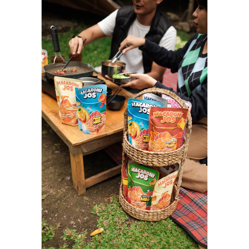 Snack Makaroni Goreng Aneka Rasa Kemasan Premium 100gr by Macaroni Jos