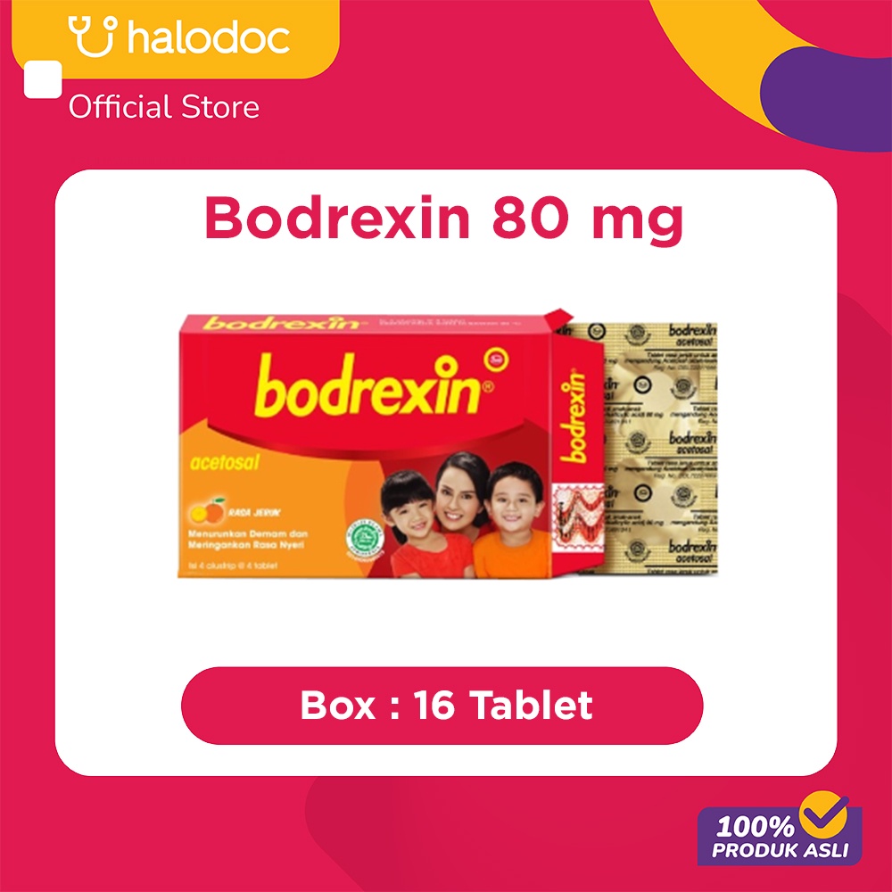Bodrexin 80 mg 16 Tablet Kunyah