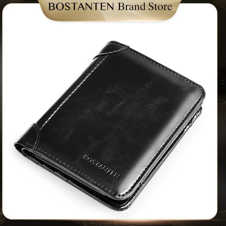 BIG SALE BOSTANTEN Dompet Pria Lipat Panjang Multifungsi Slot Multi Kartu Hitam/Coklat
