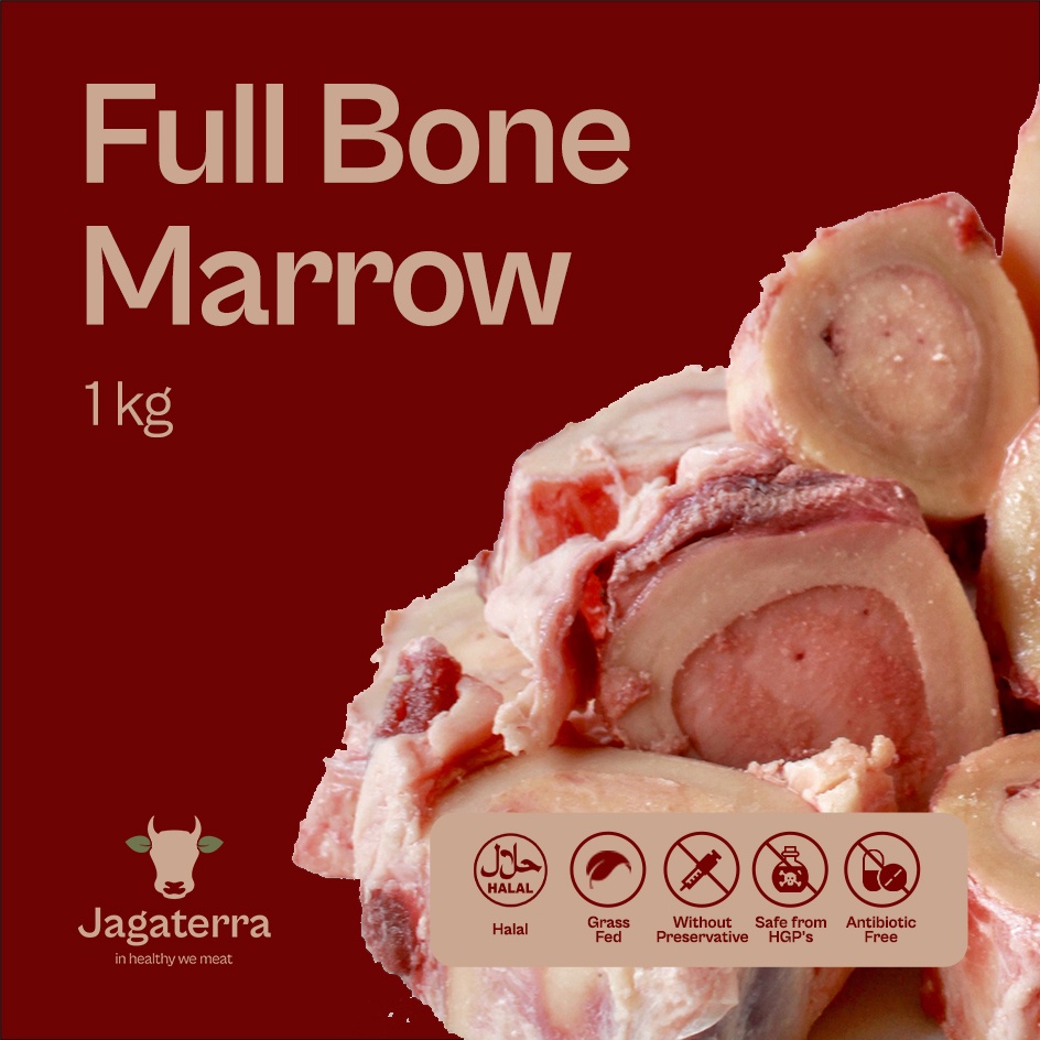 

Full Bone Marrow (100% Tulang Sumsum) 1kg - Grass Fed Premium.