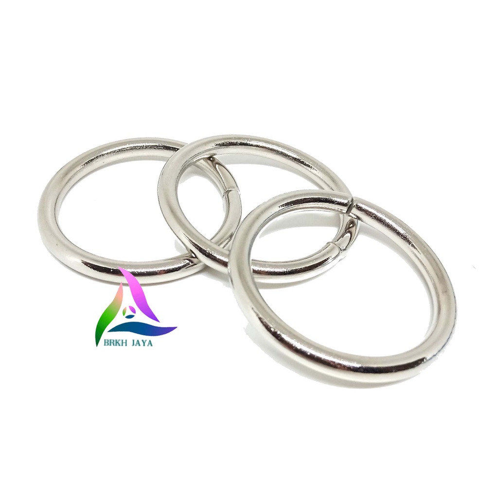 RING O BULAT BESI UKURAN 5 CM TEBAL NIKEL