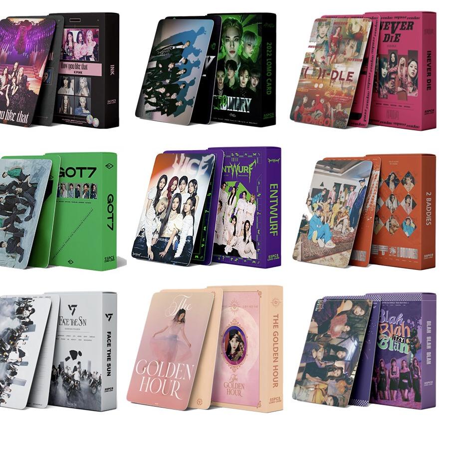 Bestseller [kstuffind] LOMO CARD 54PCS BLACKPINK ITZY TWICE STAYC IVE (G)-IDLE MOMOLAND IVE LE SSERA