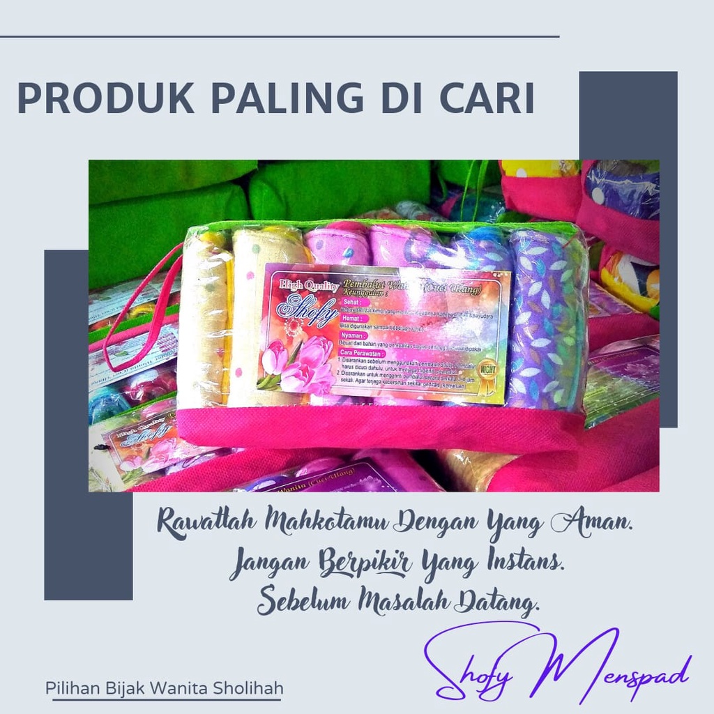 Pembalut kain cuci ulang, sehat dan hemat