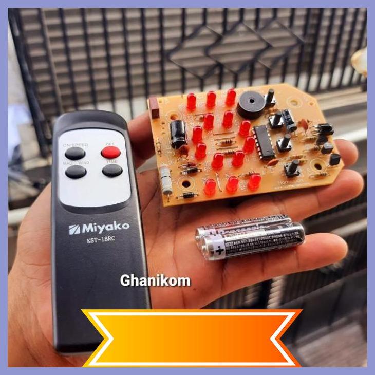 [GKR] REMOT KIPAS ANGIN MIYAKO KST 18 RC - MODUL KIPAS ANGIN - PCB KIPAS ORI