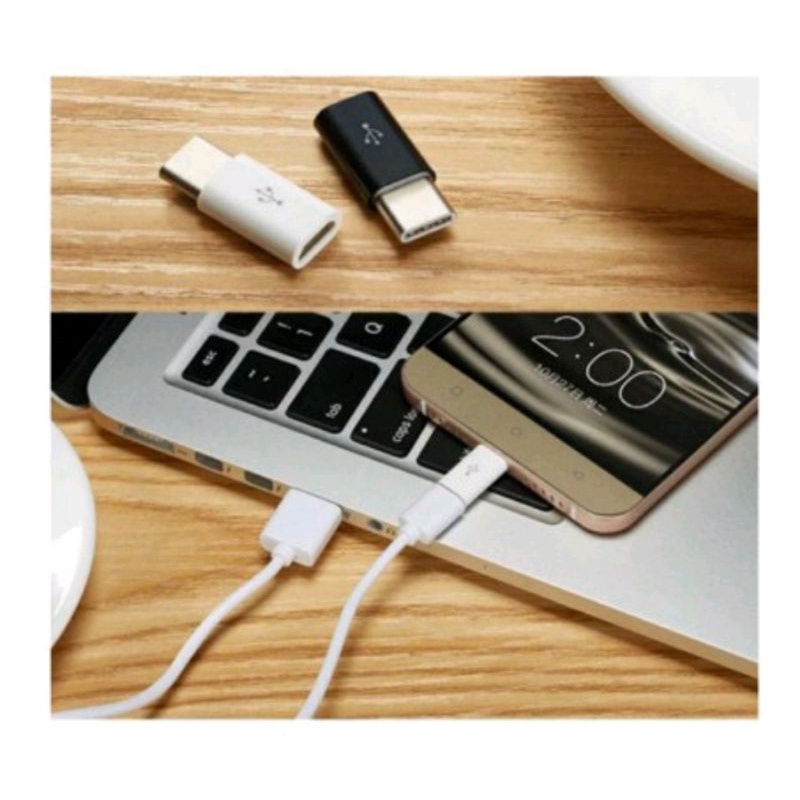 CONVERTER HP KONEKTOR MICRO USB TO TYPE-C penghubung kabel charge ini ya bos