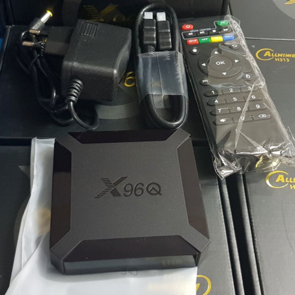 Paket TV Box Android STB X96Q GRATIS OPEN ALL CHANNEL IPTV HBO AXN NAT GEO dll Text Indonesia 4K 2GB+16GB WIFI