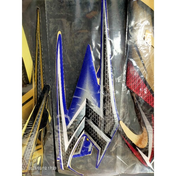 striping rx king 2004 biru