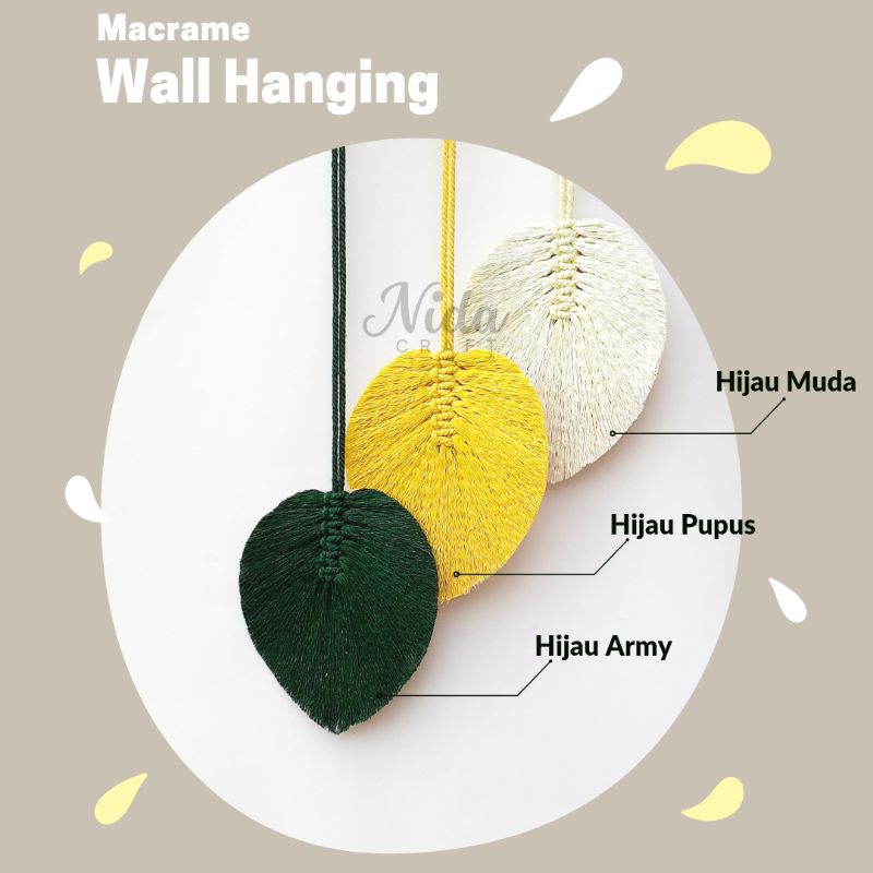 Hiasan Dinding Macrame / Hiasan Dinding Macrame  Aesthetic / Hiasan Dinding Macrame Gantung