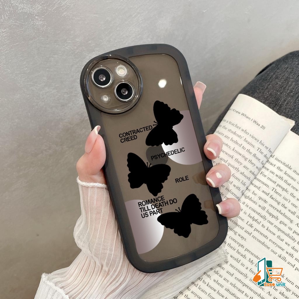 SS144 SOFTCASE SILIKON MOTIF KUPU KUPU HITAM FOR INFINIX SMART 6 HD 5 6 6 PLUS HOT 9 10 11 12 PLAY 11S 12I 12 PRO 20 20I 20S NOTE 12 G96 CS5375