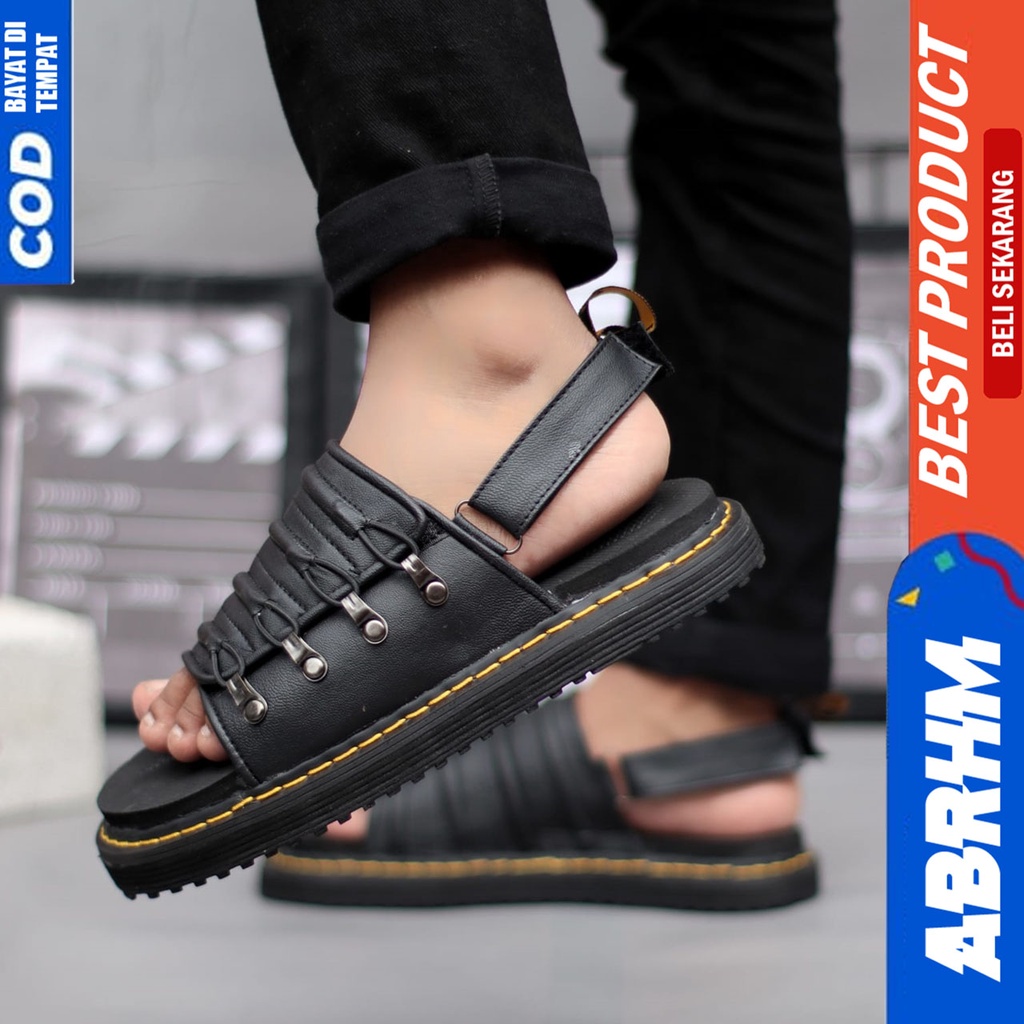 Sandal Slide Docmart Pria Sendal Selop Pria Distro Original Abraham Patrick