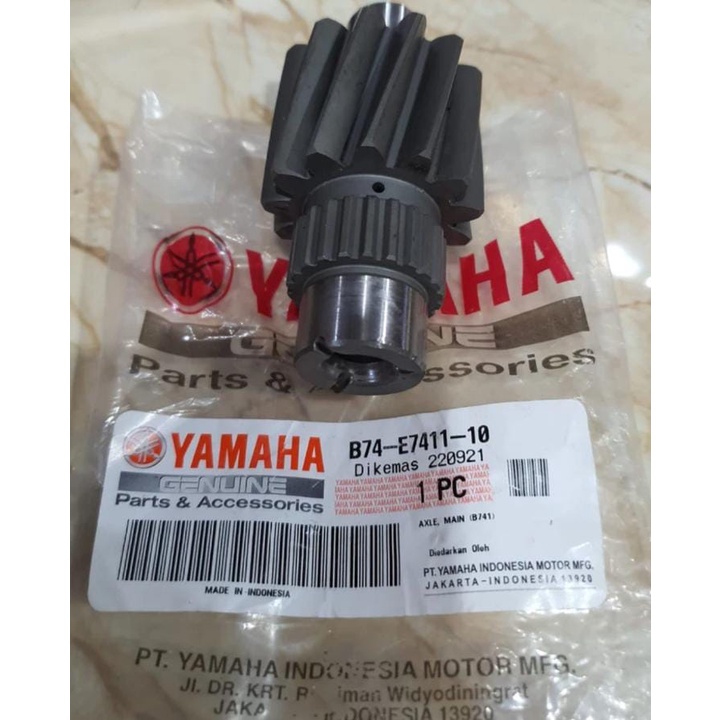 GEAR GIR GIGI RASIO MAIN AXLE 13T XMAX XMAX 250 ASLI ORI YAMAHA B74 E7411 10