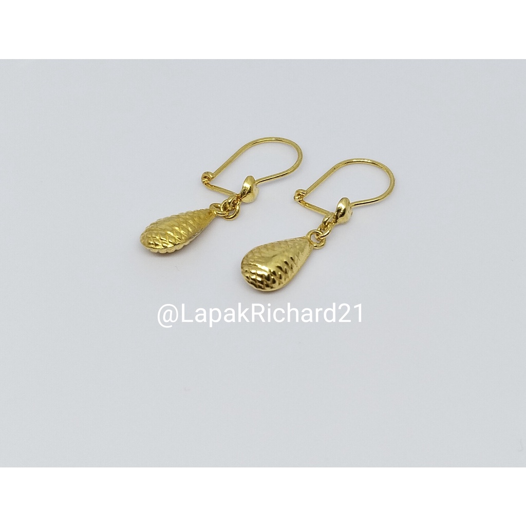 Anting emas 1gram Anting dewasa perhiasan emas muda