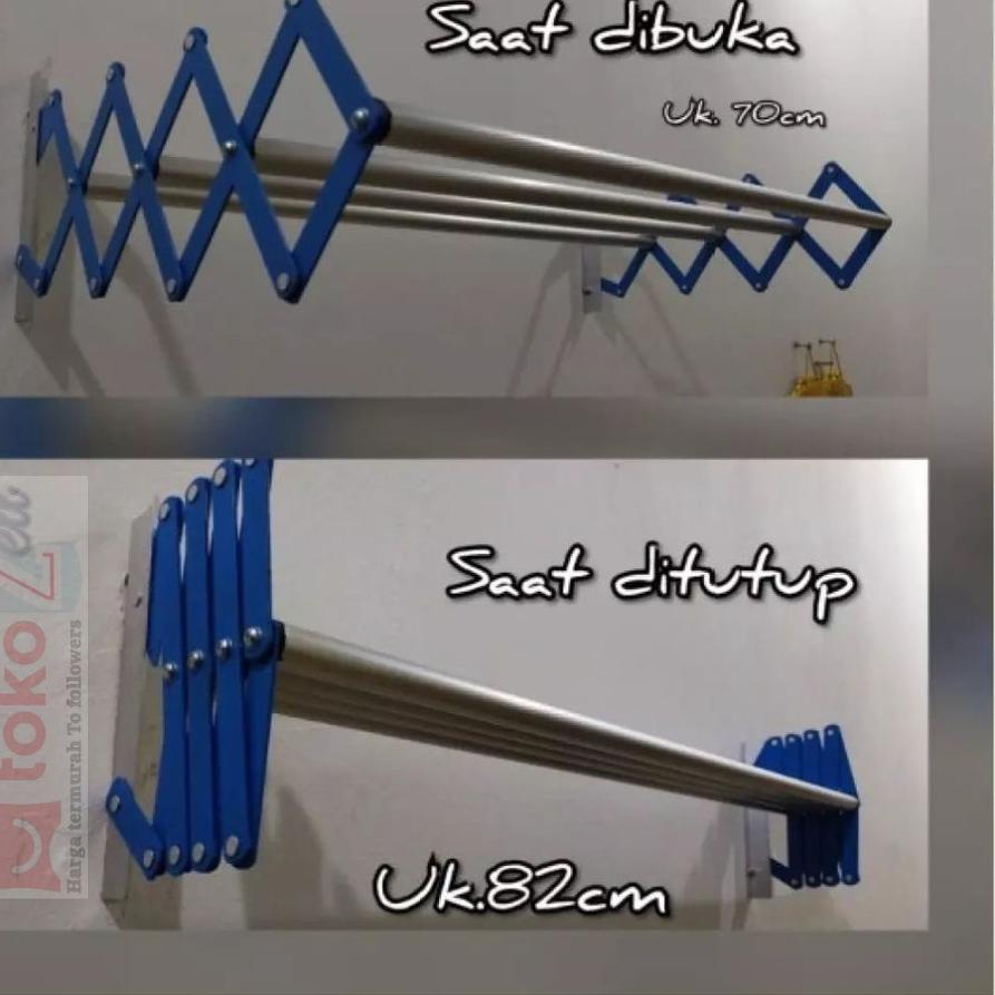 ♦ Jemuran Lipat Dinding / Gantungan baju tempel dinding/ Jemuran Lipat/ Gantungan Lipat/ jemuran lip