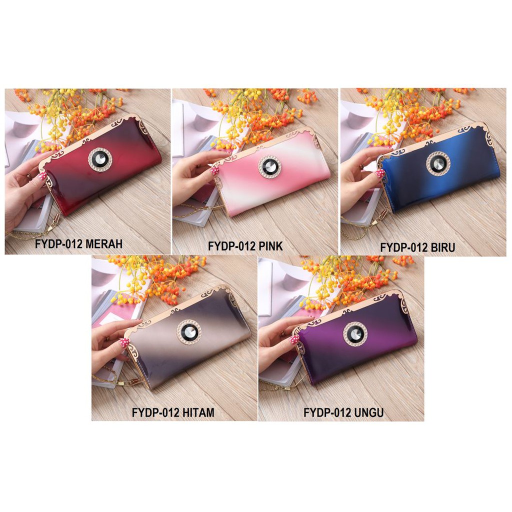 FYGALERY FYDP012 Colorful Candy Leather Women Wallet Dompet Fashion Wanita Import