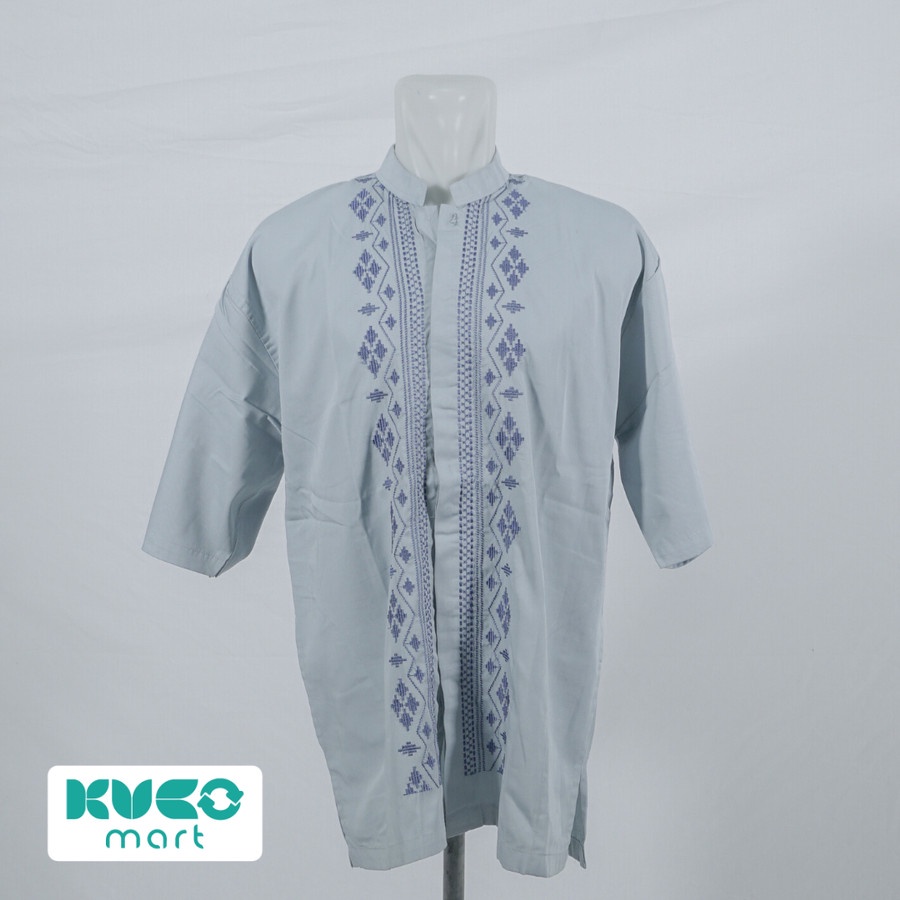 Baju Koko Lengan Pendek - Biru Telur Asin RIFQI collection