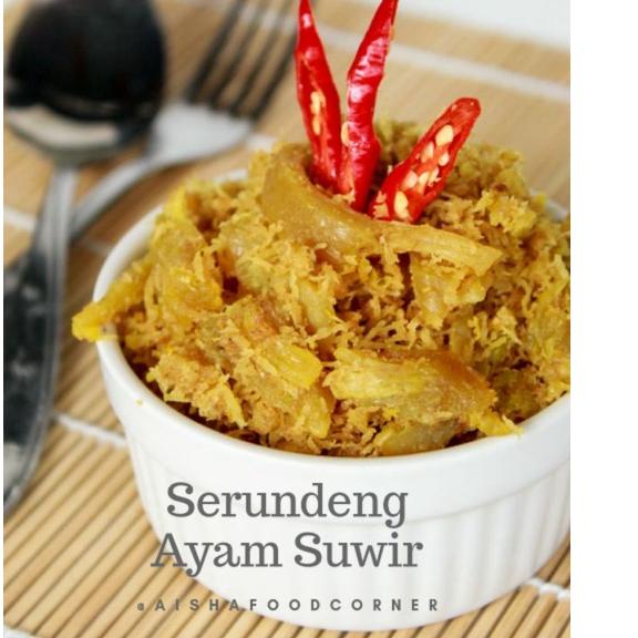 

♔ SERUNDENG AYAM SUWIR, AYAM POTONG 1EKOR DLL ☁