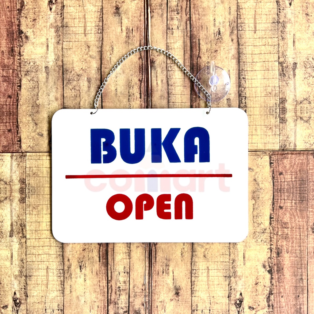 Papan Nama Akrilik Tulisan Close-Open, Dilarang Parkir Didepan Pintu, dll - Sign Label Acrylic - Sign Board - Acrylic Sign